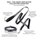 MAX - THE HARDY REFLECTIVE LEASH & COLLAR, 2-PACK, BLACK