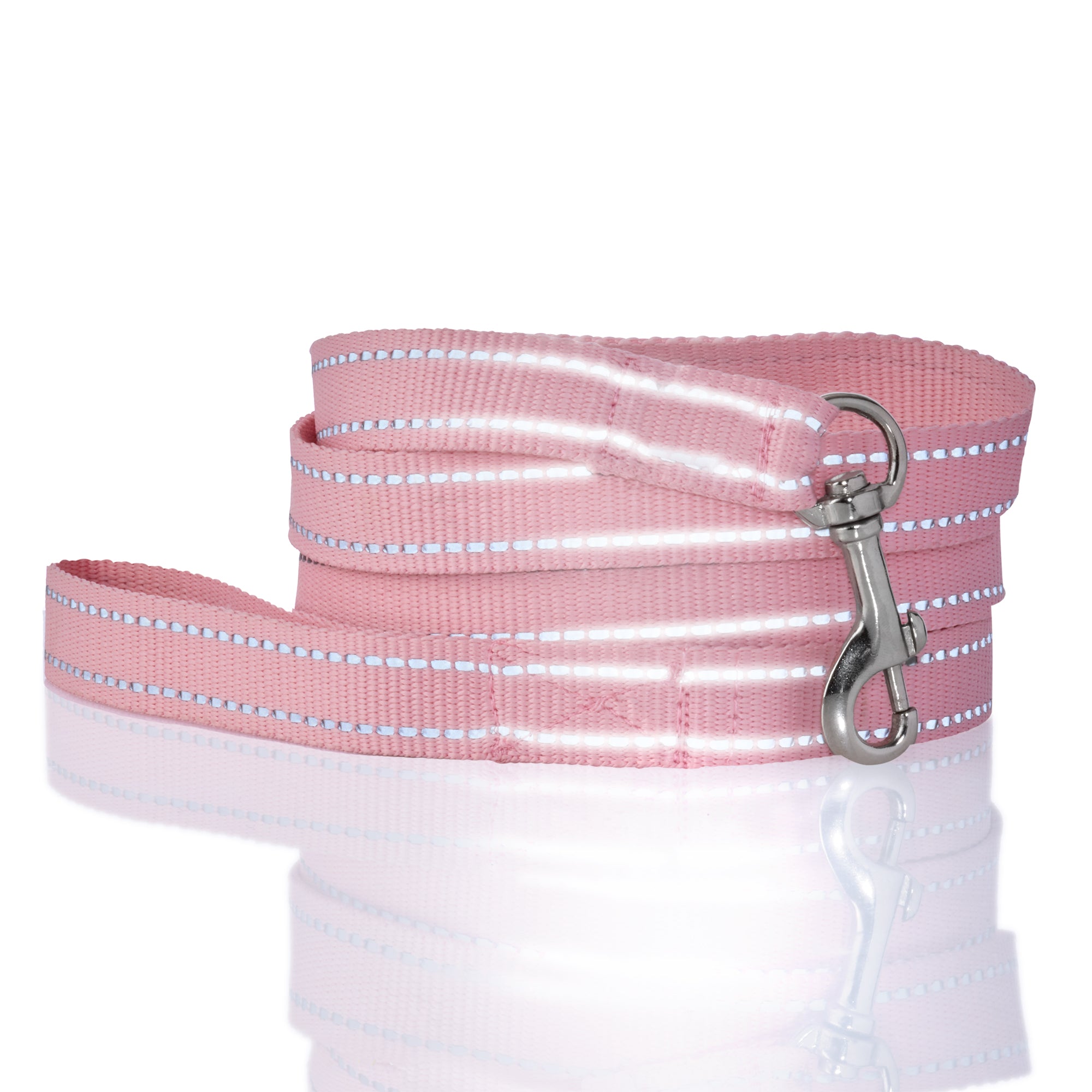 MAX - THE HARDY REFLECTIVE LEASH & COLLAR, 2-PACK, PINK