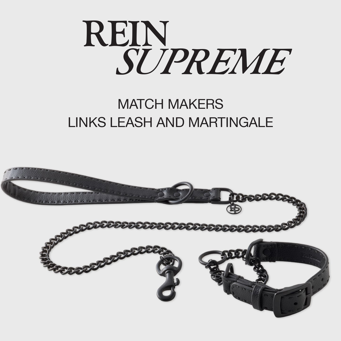Rein Supreme product page with Link Leash and Martingale layout in Black Beauty