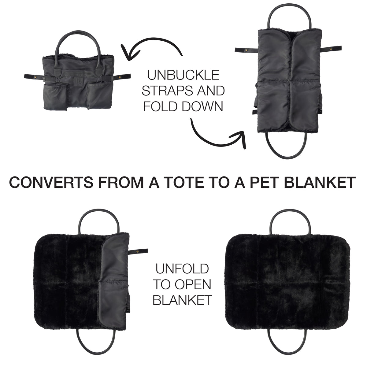 MILES - THE RECYCLED CONVERTIBLE BLANKET TOTE