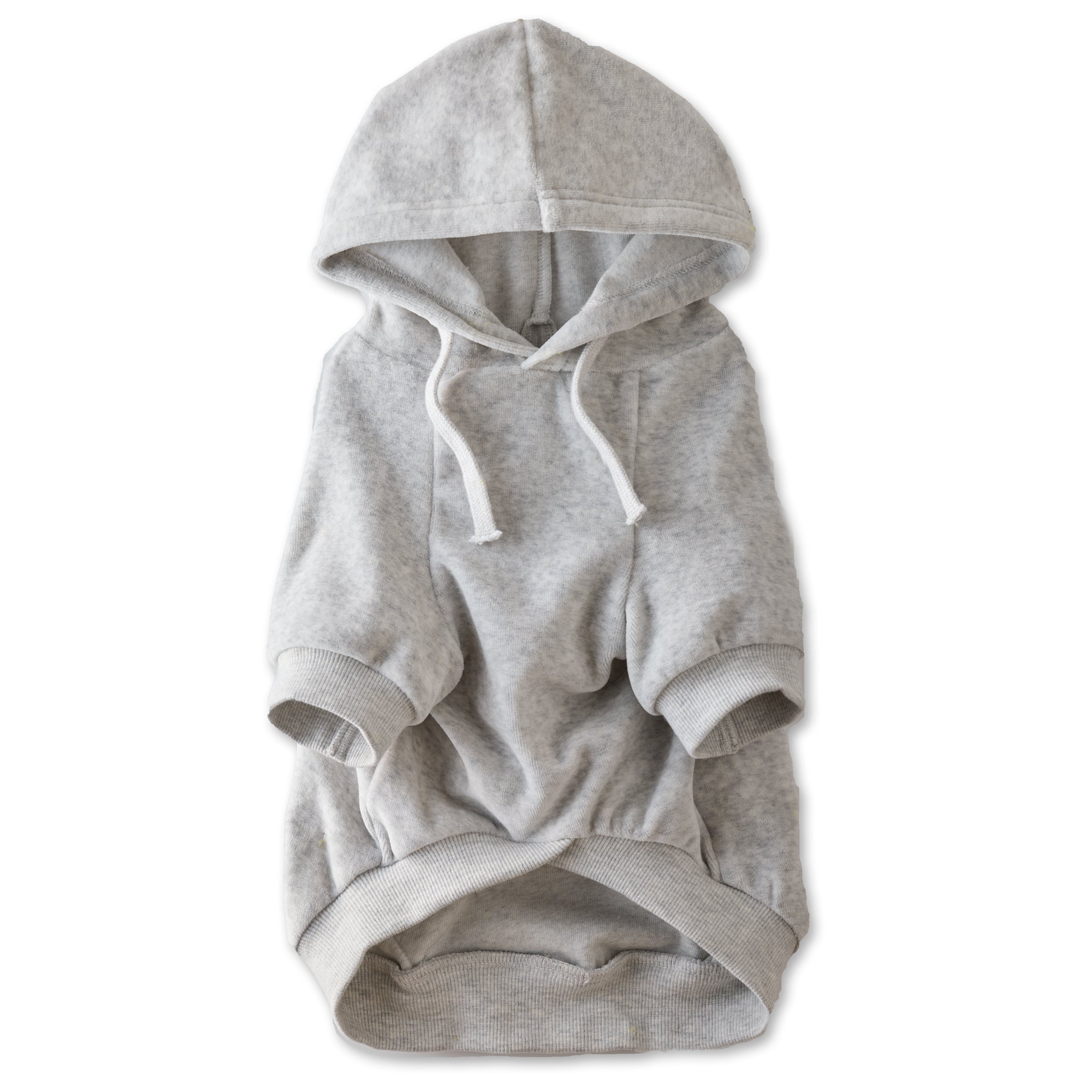 COOPER - THE COZY VELOUR HOODIE, gray