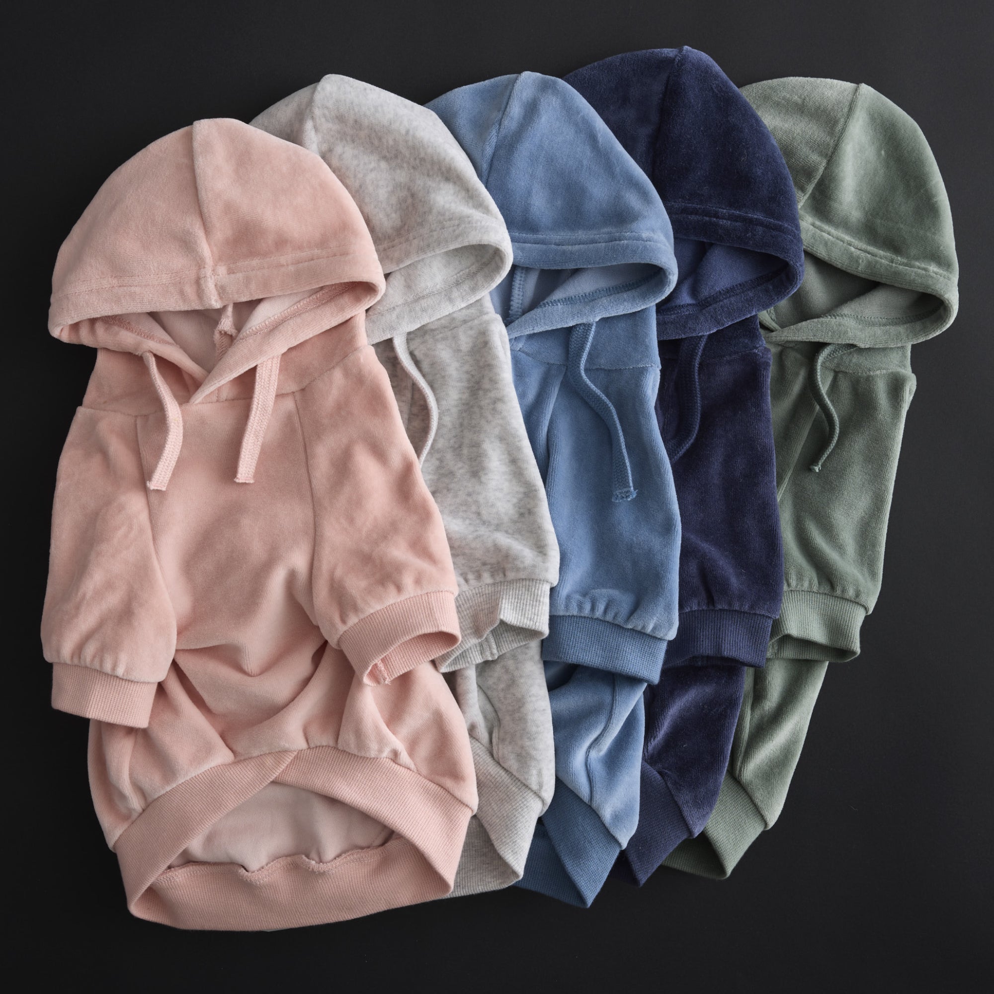 COOPER - THE COZY VELOUR HOODIE, ALL COLORS LAYDOWN